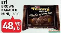 ETİ BROWNİ KAKAOLU MİNİ KEK 180 G
